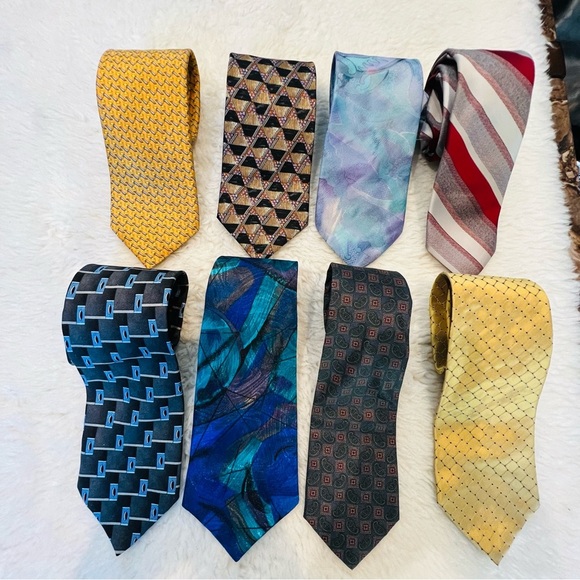 Vintage Branded lot of 8 Men’s Neckties - Picture 2 of 15